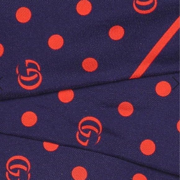 Gucci Polka Dot Twilly Neck Bow - Picture 9 of 13